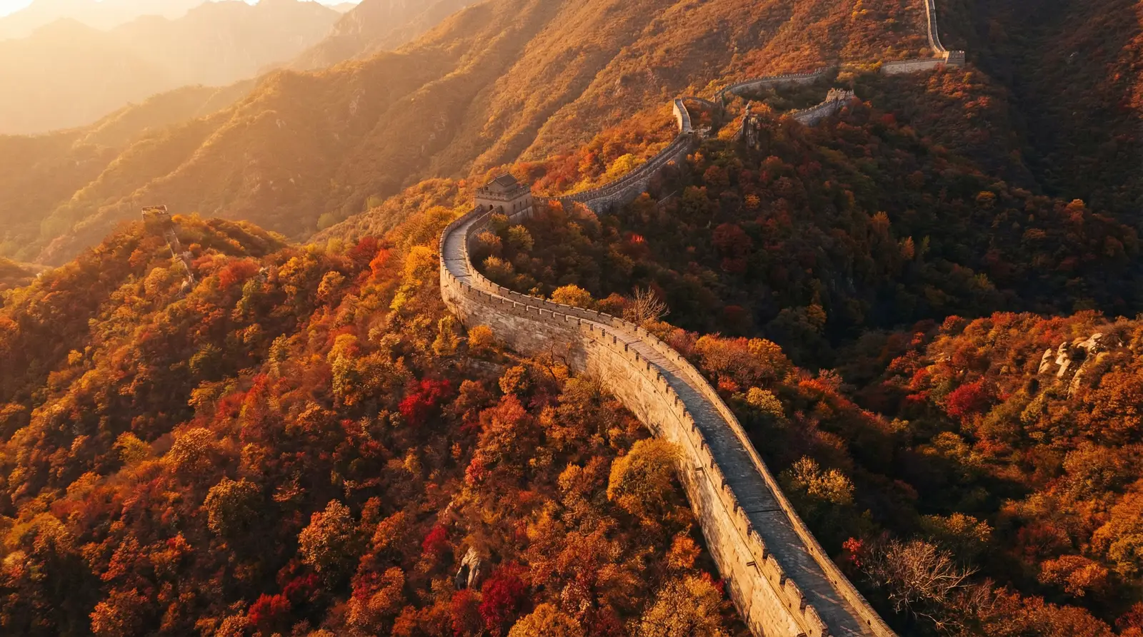 我的好妈妈5中文 秋日长城航拍全景